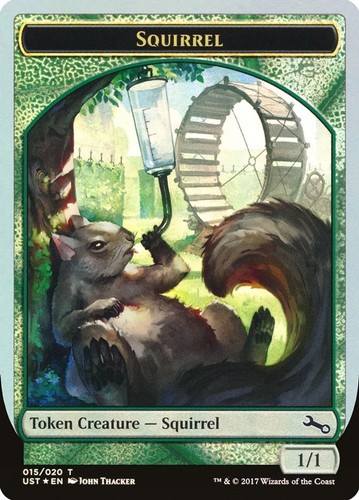 Foil squirrel token mtg - foil, en