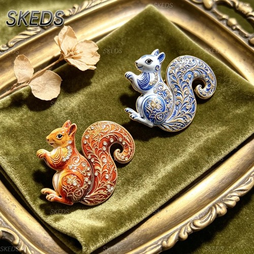 Vintage rhinestone squirrel - vintage,